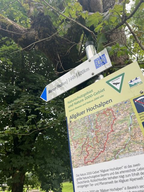 Am Eingang zum Naturschutzgebiet Allgäuer Hochalpen