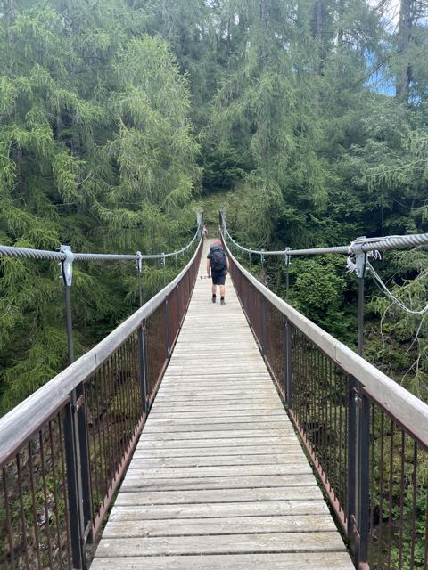 Hängebrücke am Meraner Höhenweg