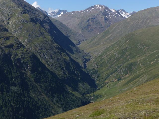 Das Rofental unterhalb des Hochjoch-Hospizes